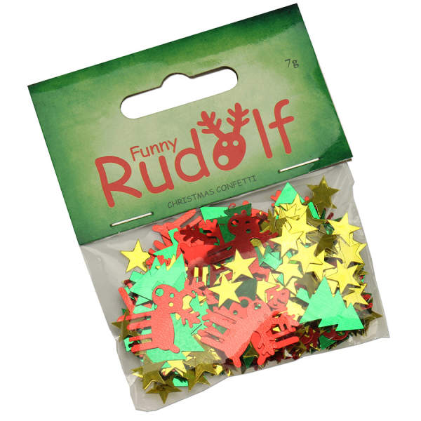 Pailletten Weihnachtsmotive Sterne Bäume Renntiere bunt sortiert 7g