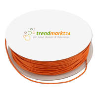 Baumwollkordel 1,5mm orange gewachst 100m lang Kordelband...