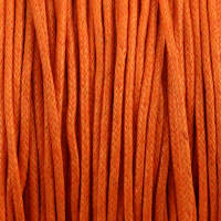 Baumwollkordel 1,5mm orange gewachst 100m lang Kordelband Kordel