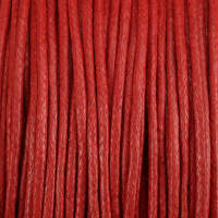 Baumwollkordel 1,5mm rot gewachst 100m lang Kordelband...