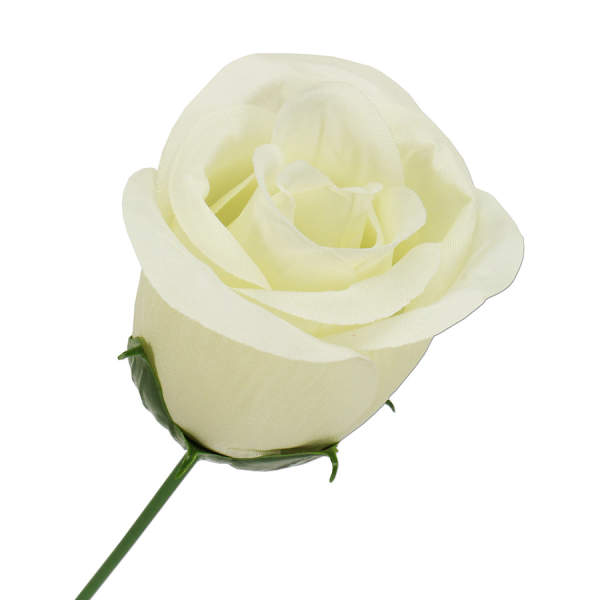 Rose creme Ø ca. 6 cm, ca 26 cm lang 1 Stück Seidenblume Kunstblume
