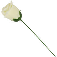 Rose creme Ø ca. 6 cm, ca 26 cm lang 1 Stück...