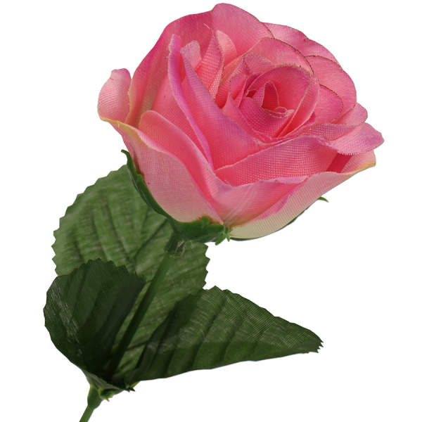 Rose rosa pink Ø 5 cm, 35 cm lang 1 Stück Seidenblume Kunstblume