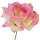 Rose rosa pink creme Ø 9 cm, 26 cm lang 1 Stück Kunstblume Seidenblume