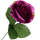 Rose violett Ø 5 cm 35 cm lang 1 StückSeidenblume Kunstblume
