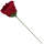 Rose rot magenta Ø 6 cm ca 26 cm lang 1 Stück Seidenblume Kunstblume