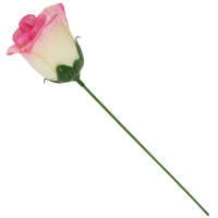 Rose rosa Ø ca. 6 cm, ca 26 cm lang 1 Stück...