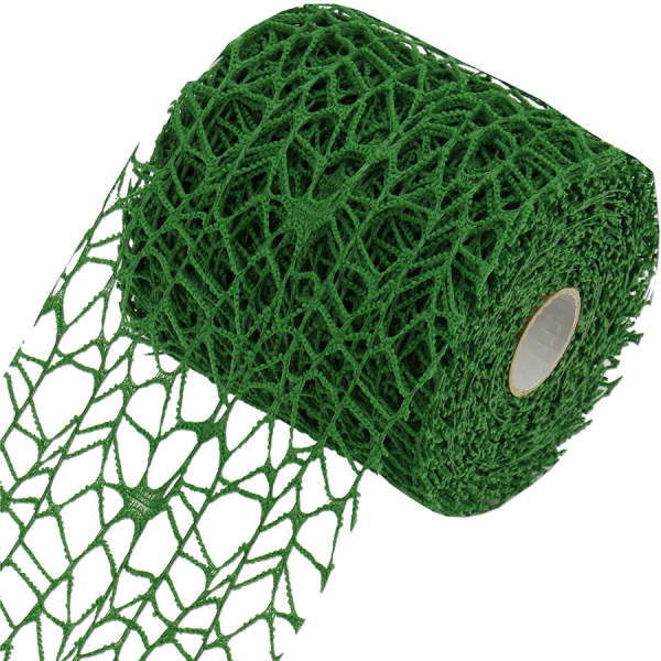 Tischband grün Netzoptik 9,5 cm x 10m Dekoband Tischläufer Netz