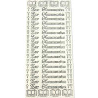 Sticker Zur Kommunion silber mit Bibel und Kreuz 1 Bogen