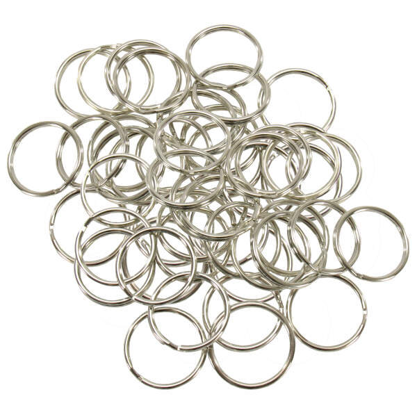 Schlüsselring 25 mm, 30 Stück, Spaltring