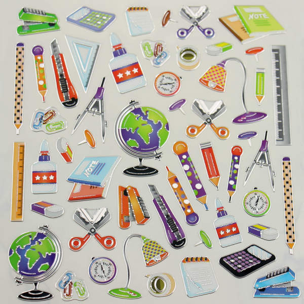 Sticker Schule 1 Blatt ca. 17x16cm groß