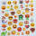 Sticker Smile Smiley mehrere Motive 1 Blatt ca 16x17 cm groß