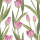 Papierservietten grünTulpen Motiv Blumen 3-lagig, 33x33 cm 20 Stück Frühling