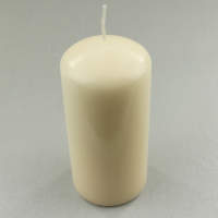 Stumpenkerze creme ø 6 cm 13 cm hoch 1 Stück