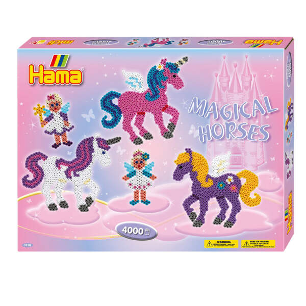Bügelperlenset Pony Einhorn Magical Horses 4000 Perlen