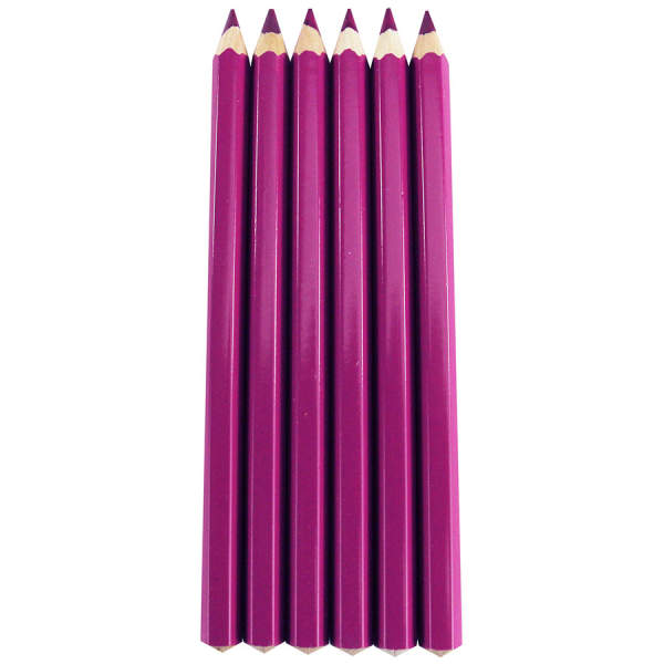 Buntstifte dick pink fuchsia 6er Pack Farbstifte