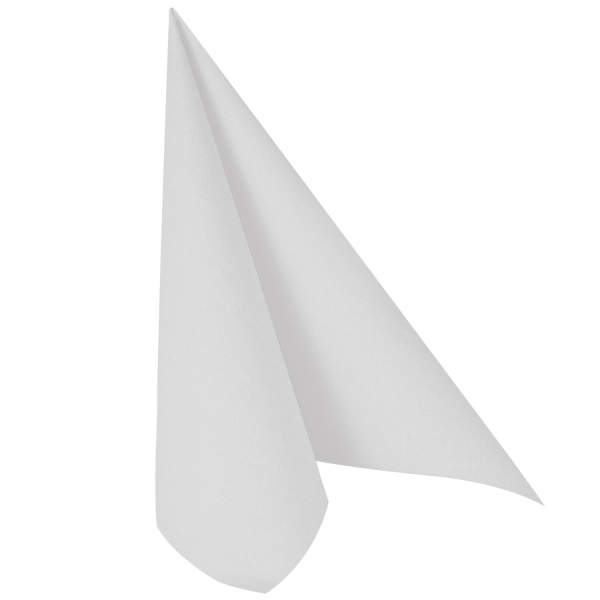 Papierservietten uni weiss 33x33 cm, 50 Stück Textilcharakter