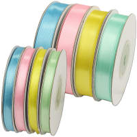 Satinband 12mm und 6 mm Set 8 Bänder in 4 Farben...