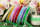 Chiffonbänder Set frische Farben 8 Rollen, je 6mm breit, 25m lang
