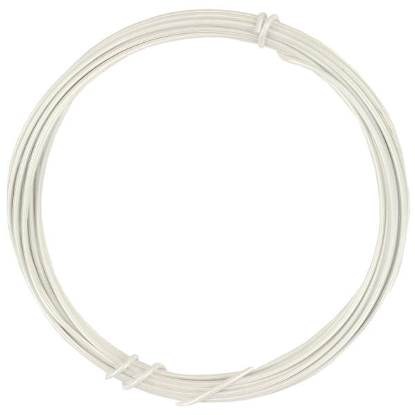 HIGHROCK Aluminium-Basteldraht | 30 Meter, 1 Mm Stärke (18 Gauge), Silberfarben, Weich & Biegbar