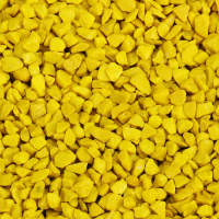Dekokies gelb 1kg Körnung 2 - 3 mm Bastelkies Deko...