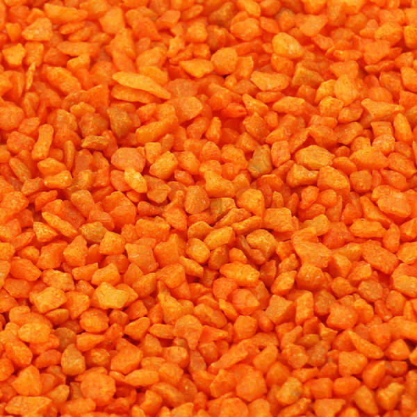 Dekokies orange 1kg Körnung 2 - 3 mm Bastelkies Deko Granulat Kies