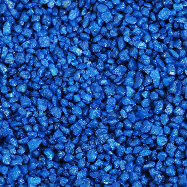 Dekokies blau 1kg Körnung 2 - 3 mm Bastelkies Deko Granulat Kies