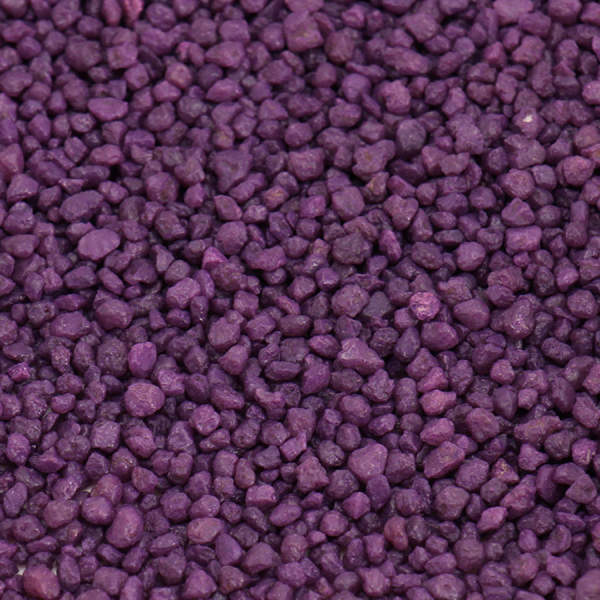 Dekokies aubergine 1kg Körnung 2 - 3 mm Bastelkies Deko Granulat Kies