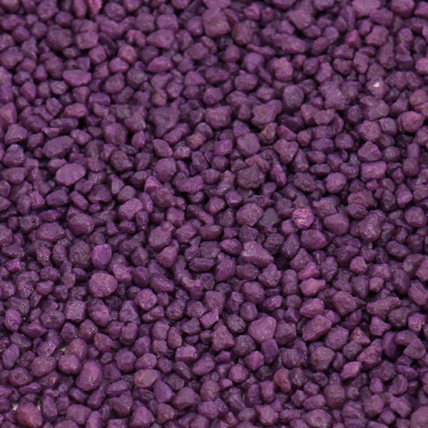 Dekokies aubergine 1kg Körnung 2 - 3 mm Bastelkies Deko Granulat Kies