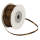 Doppelsatinband braun 1 Rolle 50m x 3mm Satin Band Dekoband