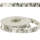 Satinband weiß silber Herzmotiv 1 Rolle 15mm x 25m Hochzeitsband