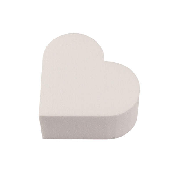 Styropor Herz 10 x 11,5 x 5 cm Styropor Rohling für Torte