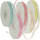 Chiffonband Set 5 Rollen 6mm x 25m Organzaband Dekoband