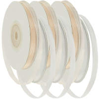 Chiffonband Set 6 Rollen je 6mm x 25m Organzaband...