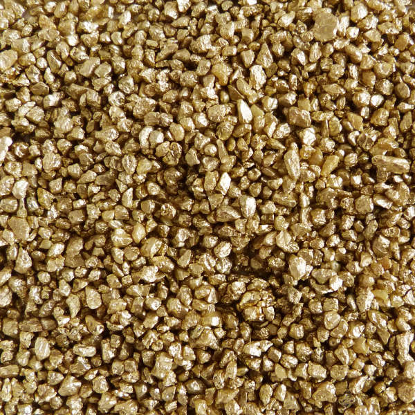 Dekokies gold gelbgold 1kg Körnung 2 - 3 mm Bastelkies Deko Granulat Kies