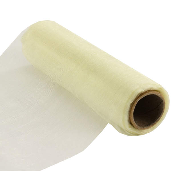 Tischband Organza creme hellcreme Rolle 16cm breit 9m lang