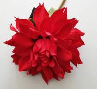 Dahlie Kunstblume rot Ø 11 cm, ca. 26 cm lang 1...