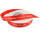 Satinband Frohe Weihnachten rot weiß 12 mm 25 m Dekoband Satin Geschenksbänder