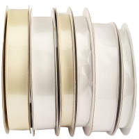 Hochzeitsbänder Set Satin & Chiffon 6 Bänder Set Satinband Chiffonband