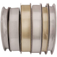 Hochzeitsbänder Set Satin & Chiffon 6 Bänder Set Satinband Chiffonband