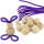 trendmarkt24 DIY Osterhasen basteln 10ner Set violett bastel Idee | Bastelset