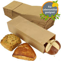 Papiertüten braun 1000 Stück, 12 x 9,5 x 32,5 cm 1 Karton Papierbeutel