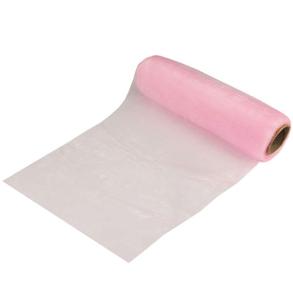 Tischband Organza hell pink Rolle 16cm breit 9m lang
