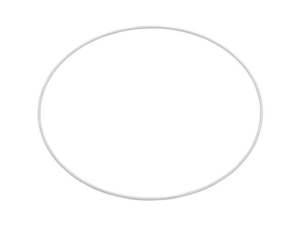 Metallring Drahtring Ø 10 cm weiss Mobile Ring Traumfänger Makramee