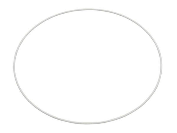Metallring Drahtring Ø 20 cm weiss Mobile Ring Traumfänger Makramee