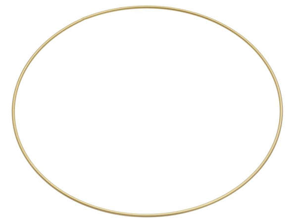 Metallring Drahtring Ø 30 cm gold Mobile Ring Traumfänger Makramee