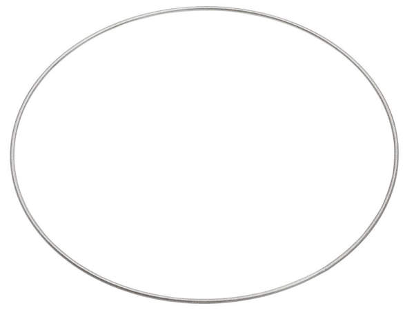 Metallring Drahtring Ø 35 cm silber Mobile Ring Traumfänger Makramee