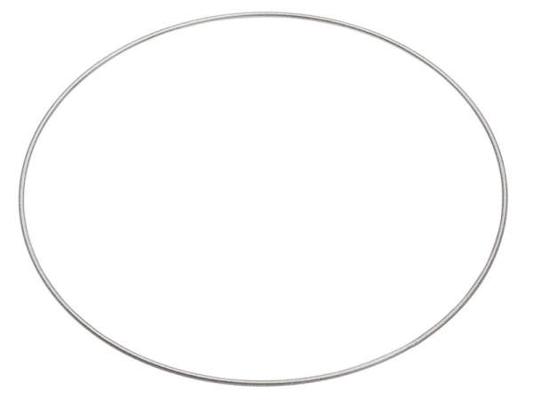 Metallring Drahtring Ø 30 cm silber Mobile Ring Traumfänger Makramee