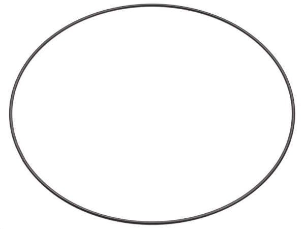 Metallring Drahtring Ø 35 cm schwarz Mobile Ring Traumfänger Makramee