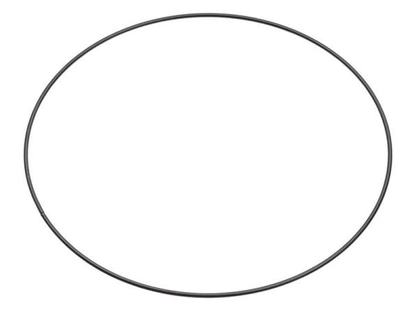 Metallring Drahtring Ø 25 cm schwarz Mobile Ring Traumfänger Makramee